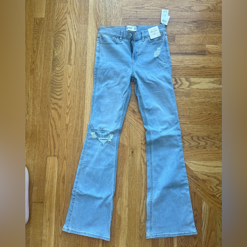Abercrombie Girls Light Blue Flare Jeans